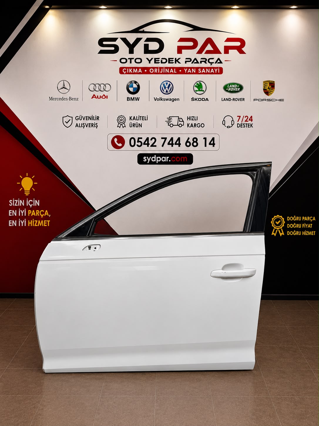 AUDİ 8V ORİJİNAL ÇIKMA KAPI BEYAZ