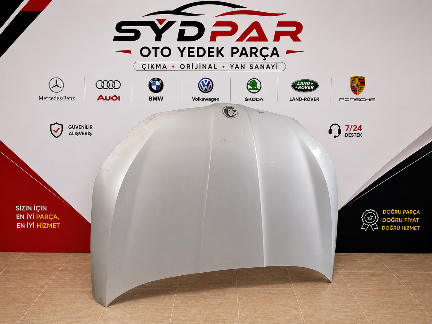 ŠKODA OCTAVİA ORİJİNAL ÇIKMA KAPUT BEYAZ